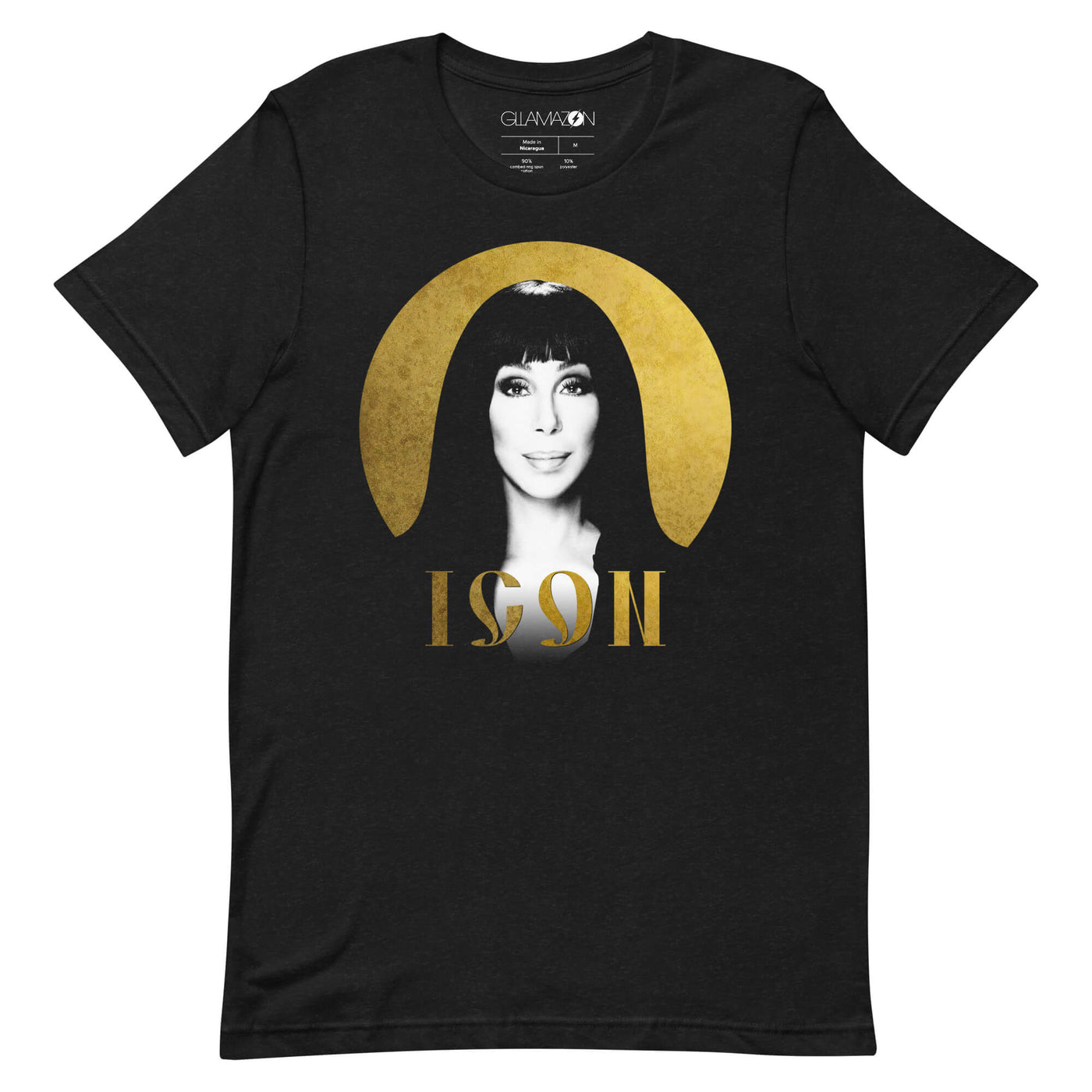 Gllamazon's Cher Icon Black T-Shirt