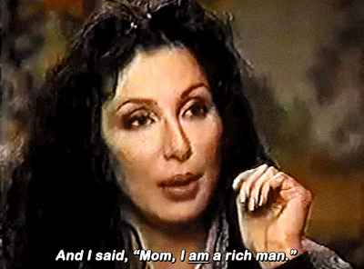 Cher saying "Mom I am a rich man" (Jane Pauley Interview, 1996)
