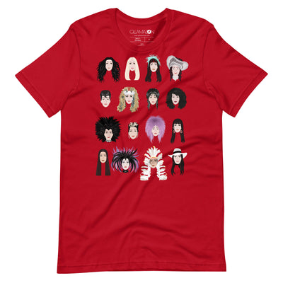 Gllamazon's Turn Back Time Cher unisex staple t shirt red front