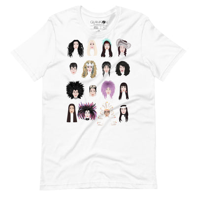 Gllamazon's Turn Back Time Cher unisex staple t shirt white front