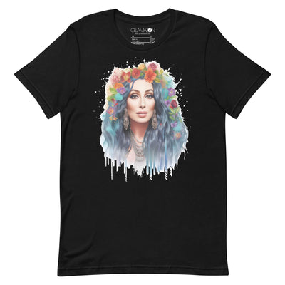 Shop Gllamazon's Cher-ry Blossom Cher T-shirt. Color: Black.
