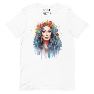 Shop Gllamazon's Cher-ry Blossom Cher T-shirt. Color: White.