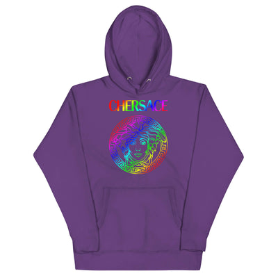 CHERSACE by Gllamazon unisex premium hoodie purple front